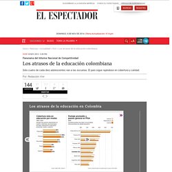 Los atrasos de la educación colombiana