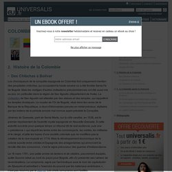 COLOMBIE, Histoire de la Colombie