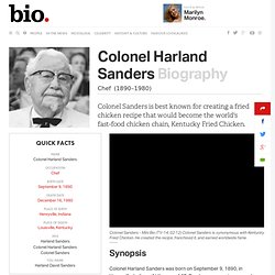 Colonel Harland Sanders Biography