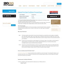 Colonial First State Super - 4% entry fee rebate