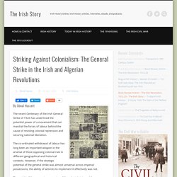 Striking Against Colonialism: The General Strike in the Irish and Algerian Revolutions – The Irish Story