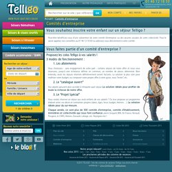 Colonies de vacances et comités d'entreprise avec Telligo - Telligo