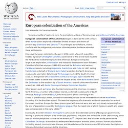 European colonization of the Americas