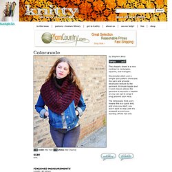 Colonnade shawl - Knitty: Fall 2009