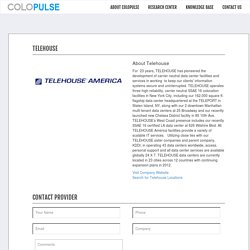 Managed Network Services Provider - Telehouse America