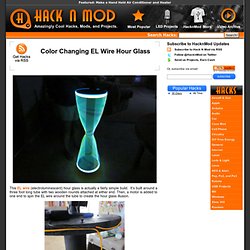 Color Changing EL Wire Hour Glass