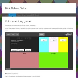 Color matching game