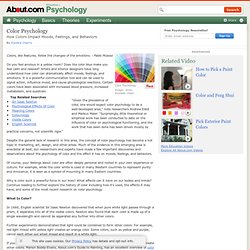 Color Psychology - The Psychology of Color