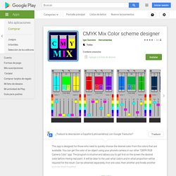 CMYK Mix Color scheme designer - Apps en Google Play