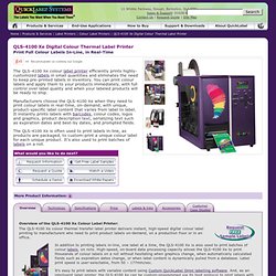 QuickLabel means fast, flexible label printing