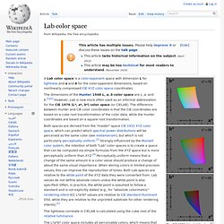 Lab color space