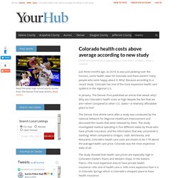 Colorado health costs above average according to new study