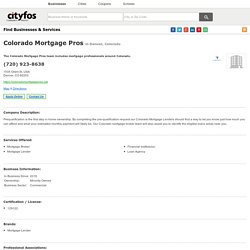 Colorado Mortgage Pros - Denver, Colorado