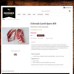Colorado Lamb Spare Rib - Mosner Family Brands Store