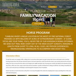 Colorado Horse Ranch Vacations