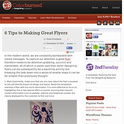 6 Tips to Making Great Flyers