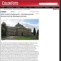 das Magazin für digitale Fotografie, Tests, Foto-Community und creativ-Fotowettbewerbe - colorfoto.de BGH-Urteil