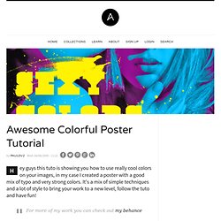 Awesome Colorful Poster Tutorial