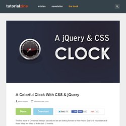 A Colorful Clock With CSS & jQuery