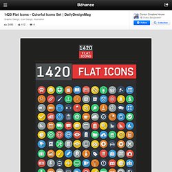 1420 Flat Icons - Colorful Icons Set