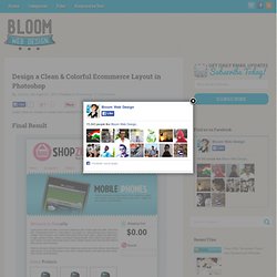 Design a Clean & Colorful Ecommerce Layout in Photoshop