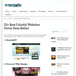 25+ Best Colorful Websites Never Seen Before
