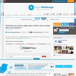 Colorhexa un outil en ligne pour mettre de la couleur dans vos créations ! - service-web