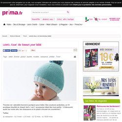 coloris Azur, Un bonnet pour bébé