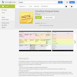 ColorNote Notepad Notes