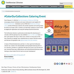 #ColorOurCollections Coloring Event