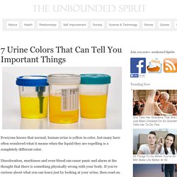 7 Urine Colors That Can Tell You Important Things