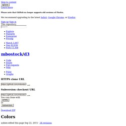 Colors · mbostock/d3 Wiki