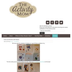 The Activity Mom: Colors and Numbers with Stickers