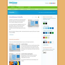Free screen color picker from Color Schemer