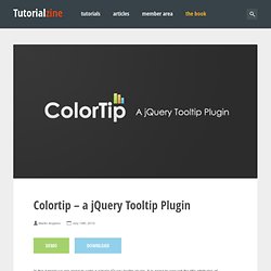 Colortip – a jQuery Tooltip Plugin