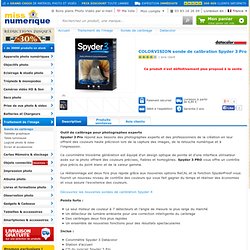 COLORVISION sonde de calibration Spyder 3 Pro en stock à prix discount