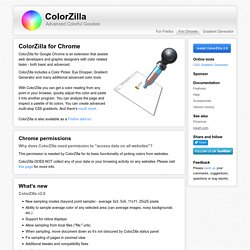 for Chrome - Eyedropper, Color Picker and much more