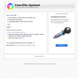 ColorZilla Updated