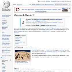 Colosses de Ramsès II