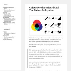 Colour for the colour blind