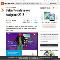 Colour trends in web design for 2015