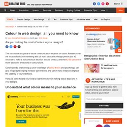 Colour in web design: all you need to know