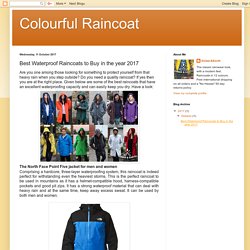 Colourful Raincoat: Best Waterproof Raincoats to Buy in the year 2017