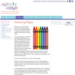 louring Pages for Kids from Activity Village