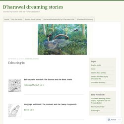 Colouring-in – D'harawal dreaming stories