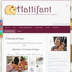 Colouring In Pages - Hattifant