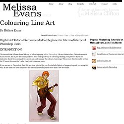 Colouring Line Art Photoshop Tutorial