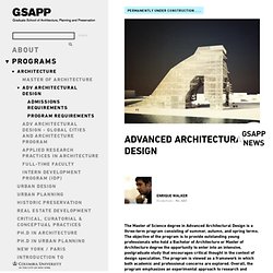 www.arch.columbia.edu/programs/architecture/adv-architectural-design-new-york