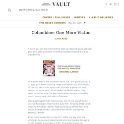 Columbine: One More Victim