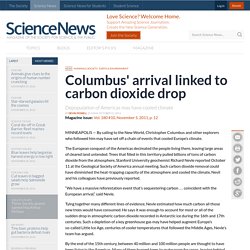Columbus Blamed For Little Ice Age